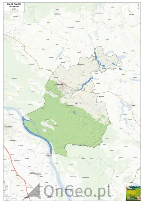 Mapa gminy Czernikowo